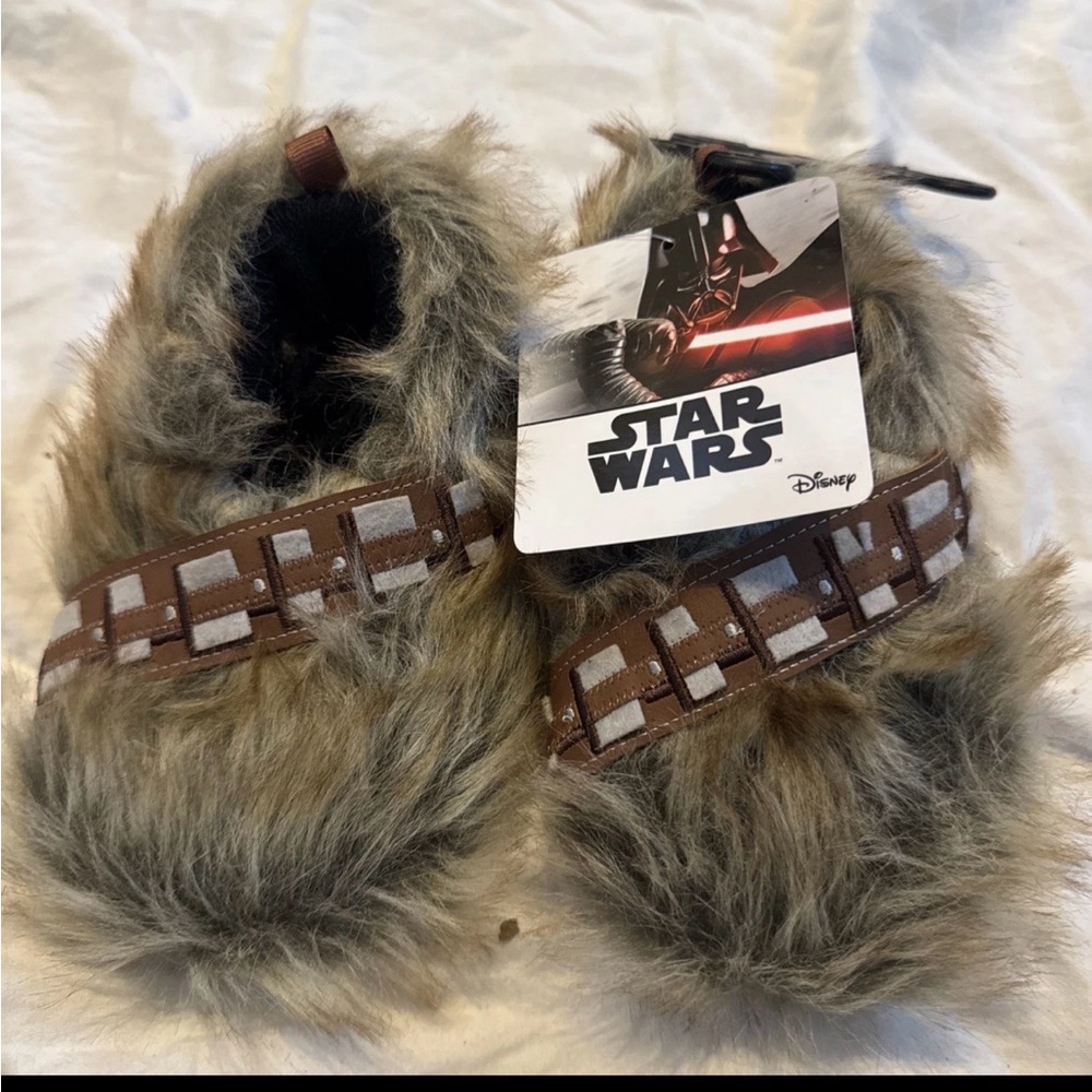 kids chewbacca Indoor Slippers Size M7-8